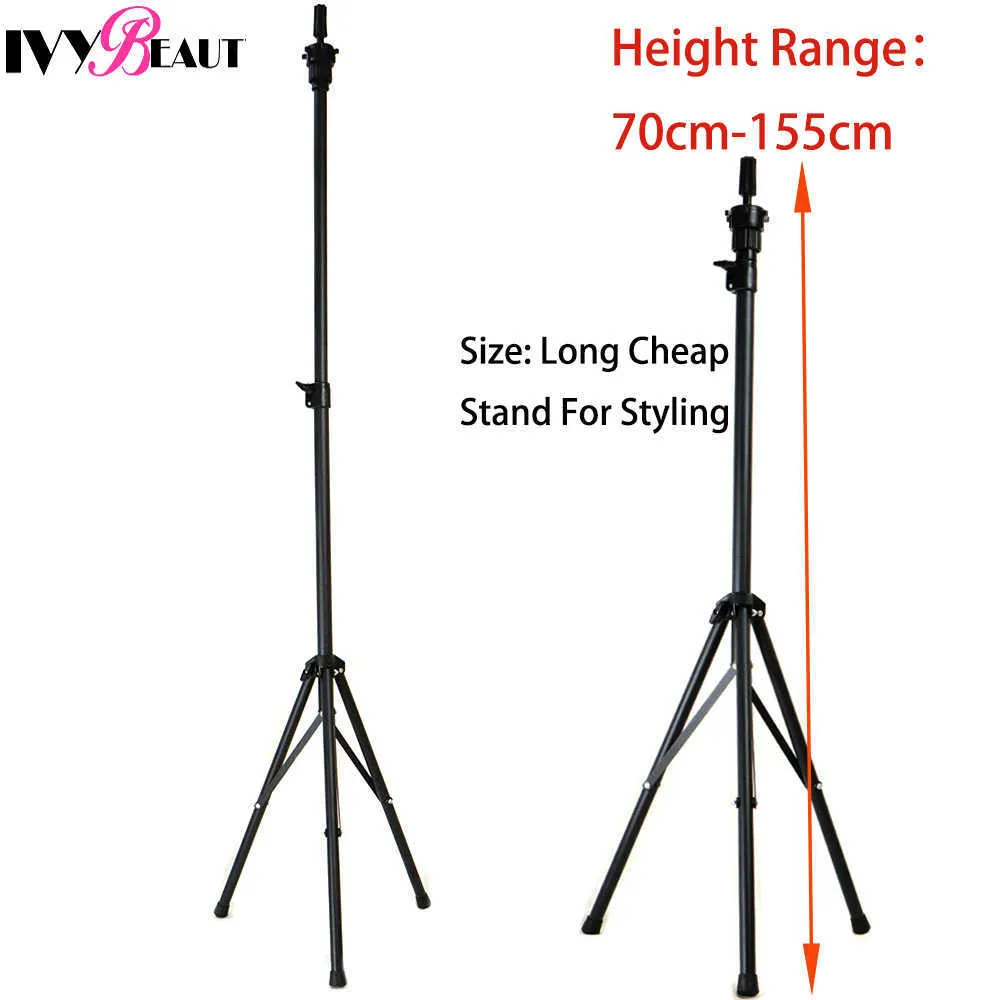 Adjustable Long Wig Stand Tripod Hairdressing Training Head Tripod Holder  With Wigs Making Kit Tool For Mannequin Canvas Head 211013 From Ruiqi06,  $33.68